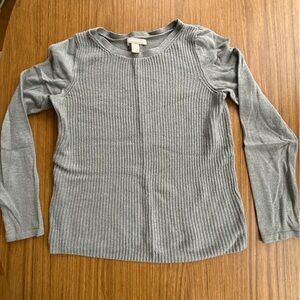Banana Republic Grey Cashmere Cotton Blend Sweater – Medium
